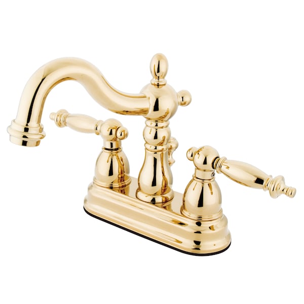 Kingston Brass 4" Centerset Bathroom Faucet, Polished Brass KB1602TL - main
